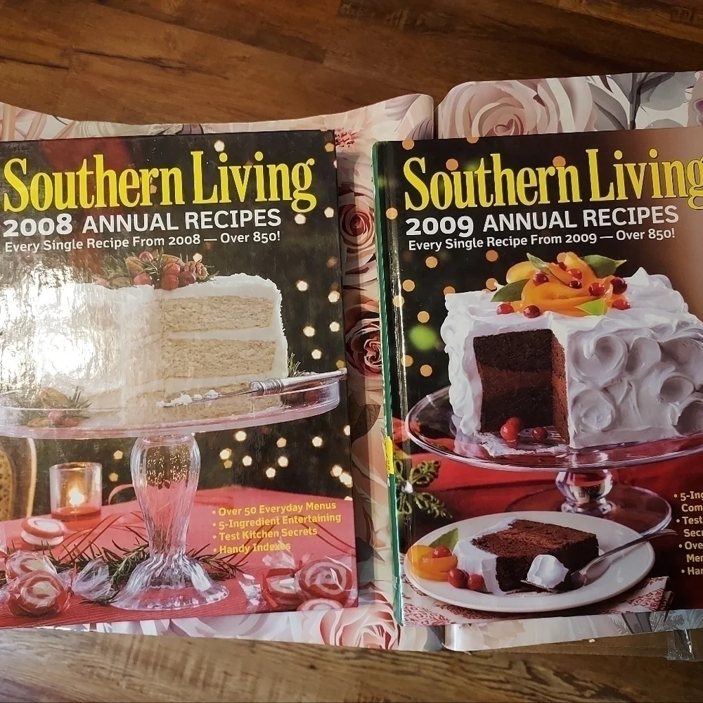 Southern living cookbooks 2008 and 2009 annual recipes